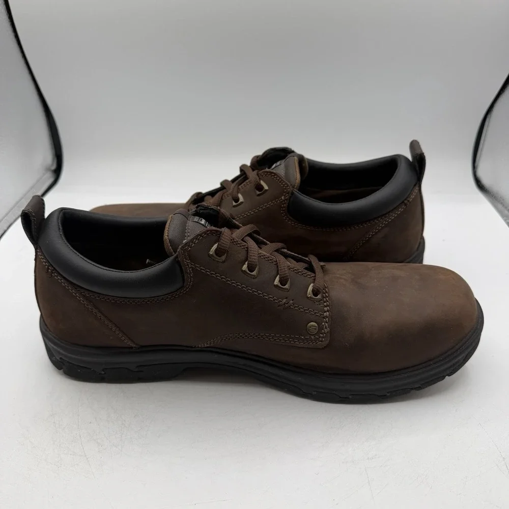 Skechers Segment Rilar Shoes Mens Sz 14 Brown Leather Comfort‎ Oxfords 64260
